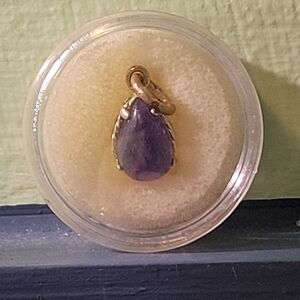 11x7mm Pear Tanzanite Pemdant Set In Sterling Silver Handmade New